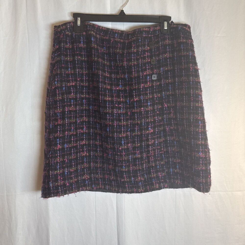 Oscar Oscar De La Renta Colorful Skirt Size 14 Petite Preowned